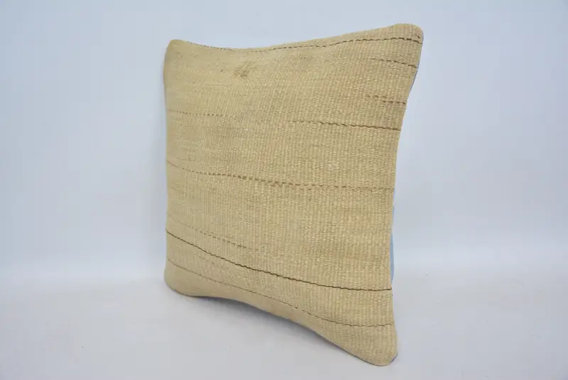 14x14 Beige Pillow, Nautical Throw Cushion Cover, Vintage Pillow, Antique Pillows, Living Room Throw Pillow Cover, Cushion, Home Decor Pillow - 4