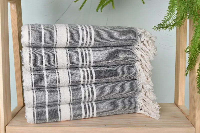 House Warming Gift, Housewarming Gift, Bachelorette Party Gift, Personalized Wedding Gift, 70x40 Cotton Herringbone Towel, Custom Wedding Gifts - 2