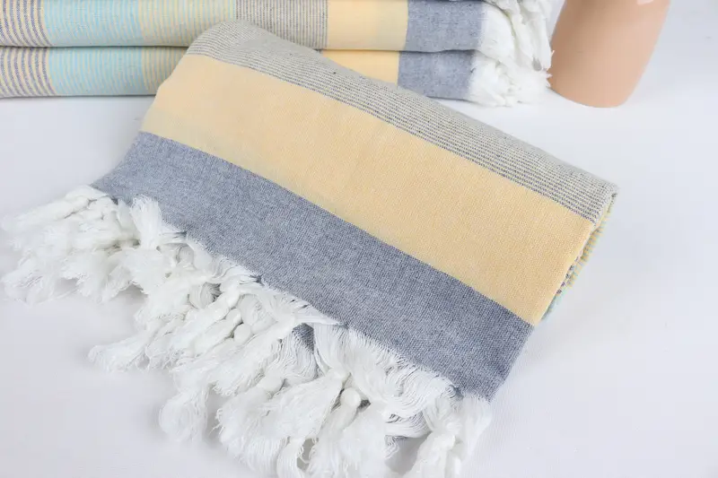 Personalized Gifts, Best Friend Gift Ideas, Personalized Gift, 68x40 Cotton Striped Towel, Custom monogram Turkish beach towel USA, Hammam towel - 4