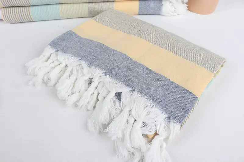Personalized Gifts, Best Friend Gift Ideas, Personalized Gift, 68x40 Cotton Striped Towel, Custom monogram Turkish beach towel USA, Hammam towel - 5
