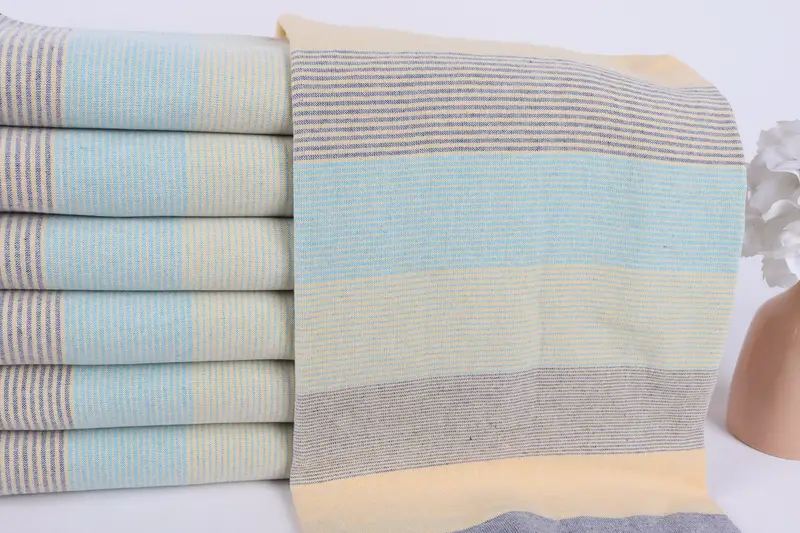 Personalized Gifts, Best Friend Gift Ideas, Personalized Gift, 68x40 Cotton Striped Towel, Custom monogram Turkish beach towel USA, Hammam towel - 2