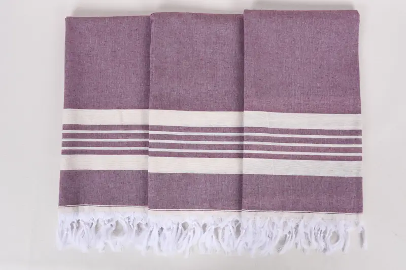 Absorbent towel, Soft and absorbent Turkish towel, Custom Gift, Best Beach Towel, Personalized Gift For Her, 70x40 Cotton Striped Towel, Guest Towel - 7