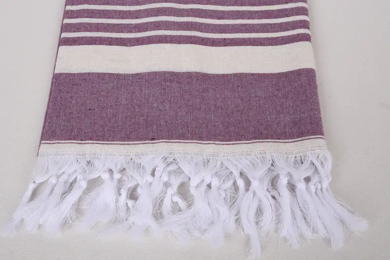 Absorbent towel, Soft and absorbent Turkish towel, Custom Gift, Best Beach Towel, Personalized Gift For Her, 70x40 Cotton Striped Towel, Guest Towel - 3
