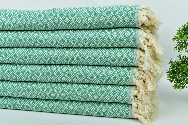 Bathroom Towels, Wedding Gift, Best Wedding Gift, Custom Gifts, Custom Wedding Gift From Bridesmaid, Small Bath Towels, 38x20 Cotton Diamond Towel - 3