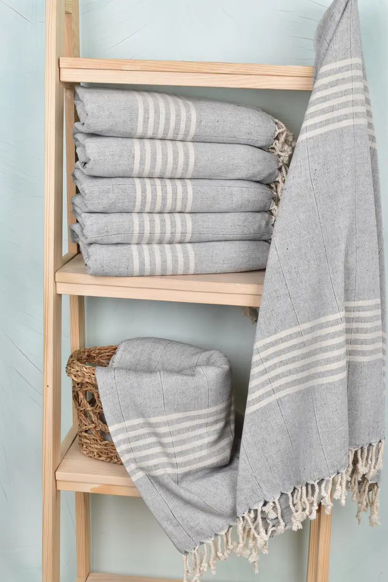 Gym Towel, 70x40 Linen Striped Towel, Custom Wedding Gifts, Turkish Beach Towel Bulk, Spa Gift, Absorbent Turkish towel, Custom Wedding Gift - 3