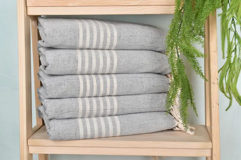 Gym Towel, 70x40 Linen Striped Towel, Custom Wedding Gifts, Turkish Beach Towel Bulk, Spa Gift, Absorbent Turkish towel, Custom Wedding Gift - 1
