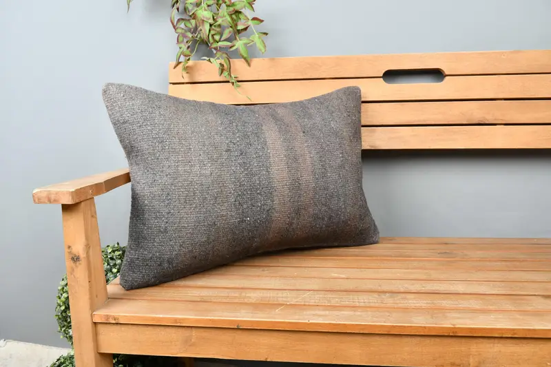 Pillow for Sofa, Home Decor Pillow, Cushion Cover, Interior Designer Pillow, Luxury Pillow, 16x24 Gray Cushion Case, Luxury Pillow Case - 1