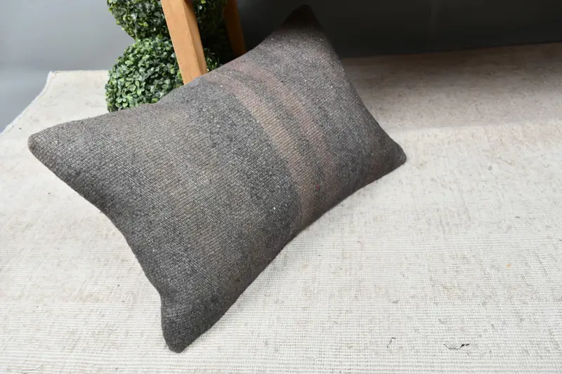 Pillow for Sofa, Home Decor Pillow, Cushion Cover, Interior Designer Pillow, Luxury Pillow, 16x24 Gray Cushion Case, Luxury Pillow Case - 7