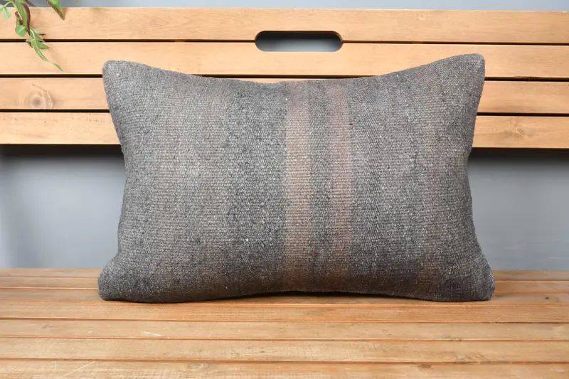 Pillow for Sofa, Home Decor Pillow, Cushion Cover, Interior Designer Pillow, Luxury Pillow, 16x24 Gray Cushion Case, Luxury Pillow Case - 6