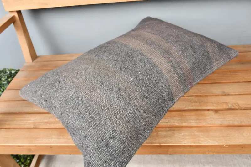 Pillow for Sofa, Home Decor Pillow, Cushion Cover, Interior Designer Pillow, Luxury Pillow, 16x24 Gray Cushion Case, Luxury Pillow Case - 2
