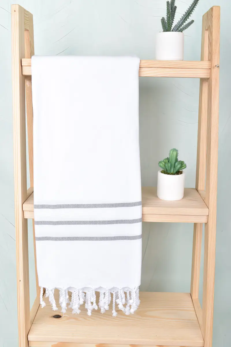 Home Decor Gifts, Custom Beach Towel, 70x40 Cotton Striped Towel, Cotton towel, Quick-drying cotton Turkish beach towel, Family Gift, Bachelor Towel - 8