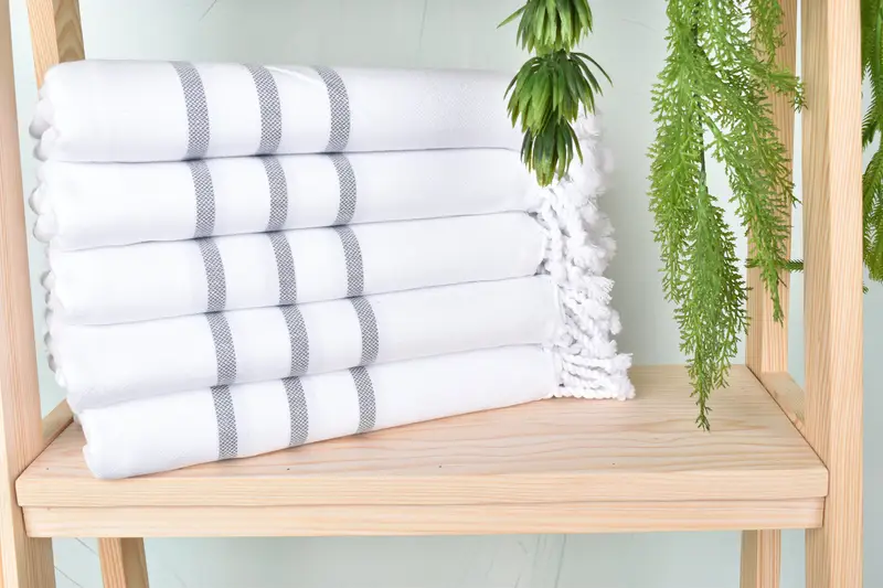 Home Decor Gifts, Custom Beach Towel, 70x40 Cotton Striped Towel, Cotton towel, Quick-drying cotton Turkish beach towel, Family Gift, Bachelor Towel - 2