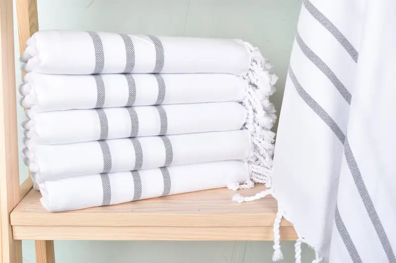 Home Decor Gifts, Custom Beach Towel, 70x40 Cotton Striped Towel, Cotton towel, Quick-drying cotton Turkish beach towel, Family Gift, Bachelor Towel - 1