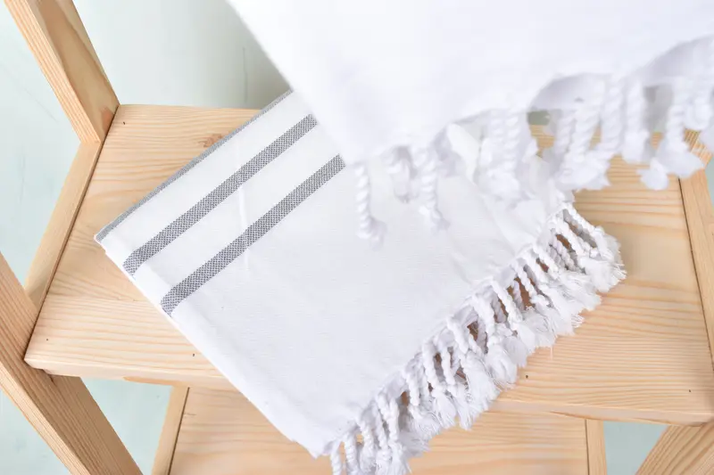 Home Decor Gifts, Custom Beach Towel, 70x40 Cotton Striped Towel, Cotton towel, Quick-drying cotton Turkish beach towel, Family Gift, Bachelor Towel - 5
