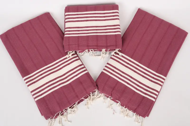 Wedding Favors, Travel towel, Valentines Day Gift Idea, Personalized Turkish Towel, 64x36 Cotton Striped Towel, Hammam Towel USA, Custom Bath Towel - 6