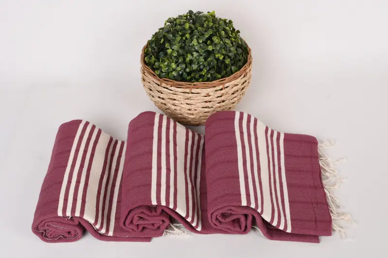 Wedding Favors, Travel towel, Valentines Day Gift Idea, Personalized Turkish Towel, 64x36 Cotton Striped Towel, Hammam Towel USA, Custom Bath Towel - 8