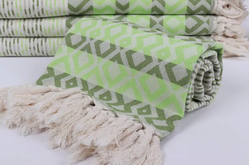 Lightweight Turkish towel, Gift For Mom, Beach Wedding Favor, Housewarming Gift, Absorbent towel, 70x40 Cotton Diamond Towel, Monogram Turkish Towel - 4