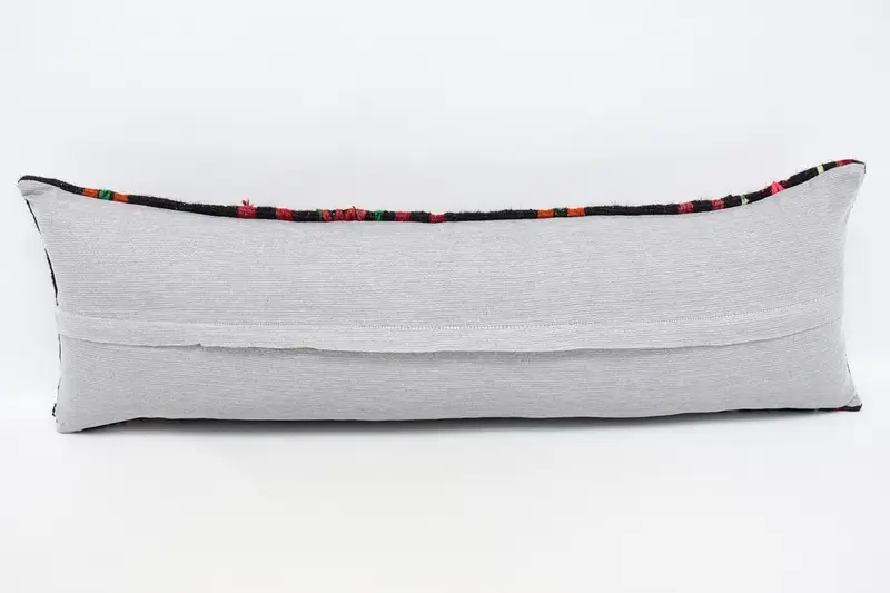 Pastel Pillow, 12x36 Brown Cushion Case, Cozy Throw Cushion Case, Ethnical Kilim Rug Pillow, Pillow for Couch, Kilim Pillow, Pillow Sham - 6