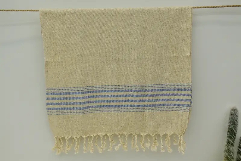 Yaz havlu, gelin duş iyiliği, kişiselleştirilmiş bulaşık havlu, 36x18 keten çizgili havlu, sevgililer günü hediyesi, monogram mutfak havlu, düğün iyilikleri - 6
