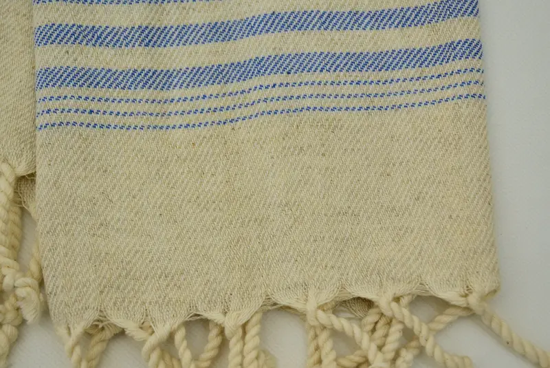 Yaz havlu, gelin duş iyiliği, kişiselleştirilmiş bulaşık havlu, 36x18 keten çizgili havlu, sevgililer günü hediyesi, monogram mutfak havlu, düğün iyilikleri - 5