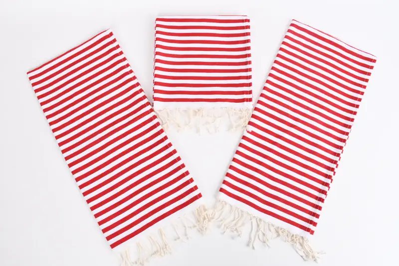 Personalized Hand Towel, 40x18 Cotton Striped Towel, Wedding Favors, Monogrammed Hand Towel, Travel Towel, Bridal Shower Favor, Gift For Her - 6