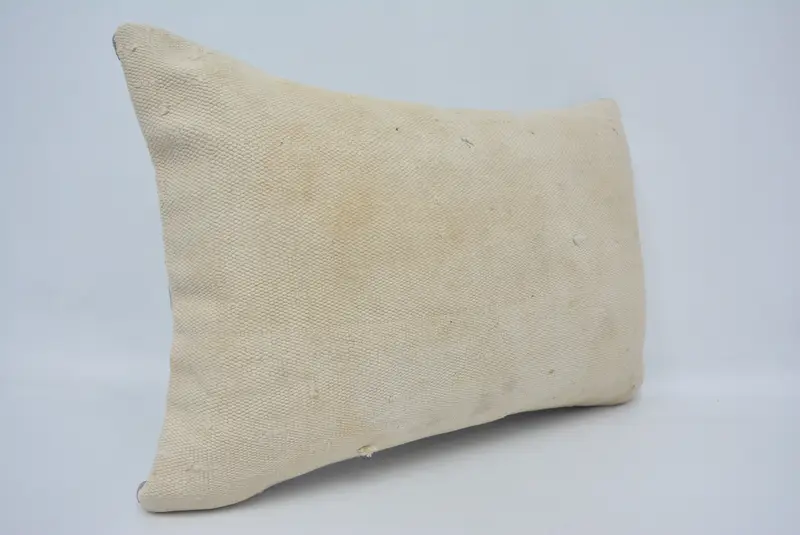 Pillow Sham, Tribal Cushion Case, Ethnic Pillow, Vintage Kilim Pillow, 16x24 White Pillow Sham, Pillow for Sofa, Throw Kilim Pillow - 3
