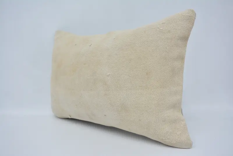 Pillow Sham, Tribal Cushion Case, Ethnic Pillow, Vintage Kilim Pillow, 16x24 White Pillow Sham, Pillow for Sofa, Throw Kilim Pillow - 4