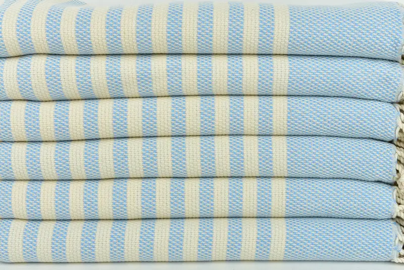 Large Turkish Towel, 68x40 Cotton Striped Towel, Bridesmaid Gift, Sand-Resistant Peshtemal, Absorbent Turkish towel, Pool Towels, Bridesmaid Favors - 2