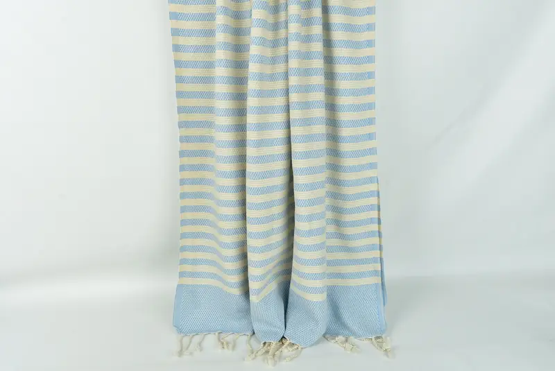 Large Turkish Towel, 68x40 Cotton Striped Towel, Bridesmaid Gift, Sand-Resistant Peshtemal, Absorbent Turkish towel, Pool Towels, Bridesmaid Favors - 8