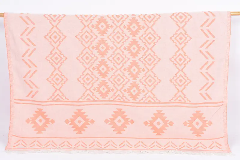 Bridal Shower Gifts, Personalized Bridesmaid Gift, Turkish Towel Beach, Eco-Friendly Turkish Towel, 74x40 Cotton Geometric Towel, Bachelor Gifts