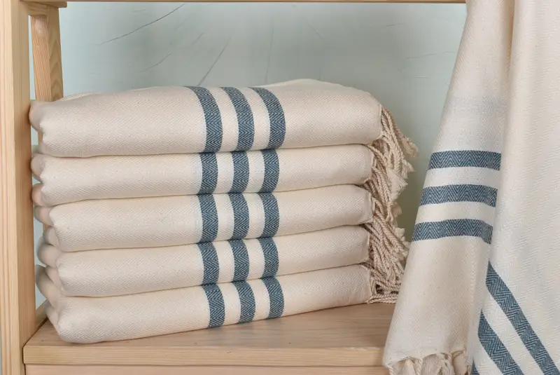 Family Gift, Handmade Gift, 70x40 Cotton Striped Towel, Bridesmaid Gifts, Personalized Gifts, Large Beach Towel Personalized, Family Gift Basket - 2