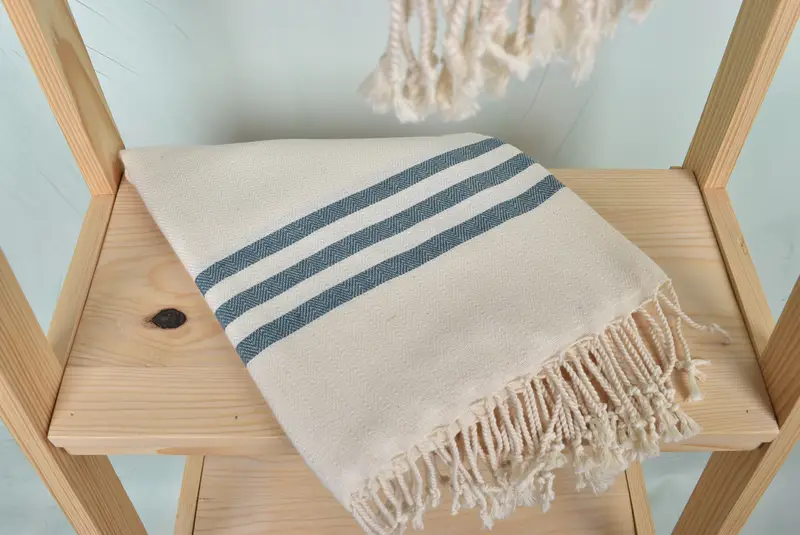 Family Gift, Handmade Gift, 70x40 Cotton Striped Towel, Bridesmaid Gifts, Personalized Gifts, Large Beach Towel Personalized, Family Gift Basket - 5