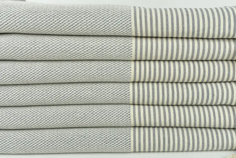 Bio -Handtuch, individuelles Hochzeitsgeschenk, 70x36 Baumwollstreifenhandtuch, Schalhandtuch, Freundes Weihnachtsgeschenk, personalisiertes türkisches Handtuch, Handtuch mit Namen - 2