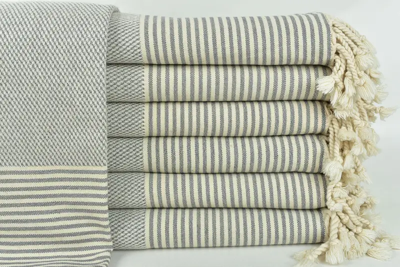 Bio -Handtuch, individuelles Hochzeitsgeschenk, 70x36 Baumwollstreifenhandtuch, Schalhandtuch, Freundes Weihnachtsgeschenk, personalisiertes türkisches Handtuch, Handtuch mit Namen - 1