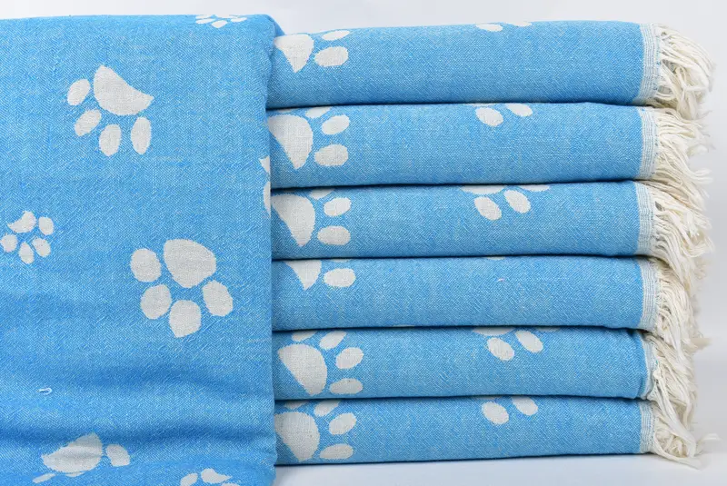 70x36 Cotton Paw Design Towel, Mother Of The Groom Gift, Bachelorette Beach Towel, Bridesmaid Gifts, Bridal Shower Favors, Sand-resistant towel - 2