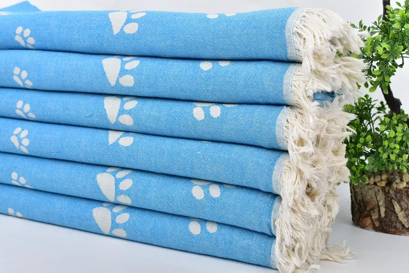 70x36 Cotton Paw Design Towel, Mother Of The Groom Gift, Bachelorette Beach Towel, Bridesmaid Gifts, Bridal Shower Favors, Sand-resistant towel - 4
