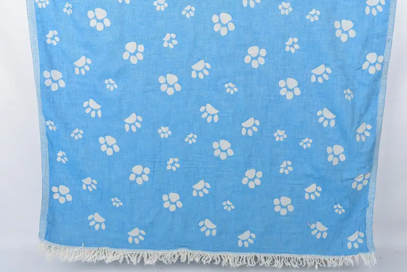 70x36 Cotton Paw Design Towel, Mother Of The Groom Gift, Bachelorette Beach Towel, Bridesmaid Gifts, Bridal Shower Favors, Sand-resistant towel - 1