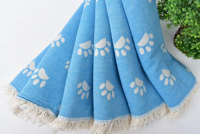 70x36 Cotton Paw Design Towel, Mother Of The Groom Gift, Bachelorette Beach Towel, Bridesmaid Gifts, Bridal Shower Favors, Sand-resistant towel - 5