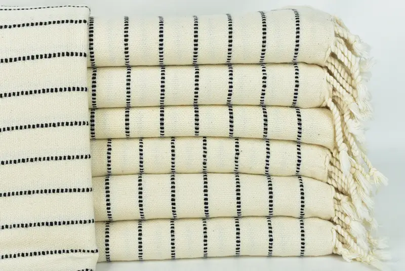 68x36 Cotton Striped Towel, Bridesmaid Gift, Organic Turkish towel, Personalised Gift, Yoga Towel, Turkish Towel Set, Cotton towel, Bridesmaid Towel - 1