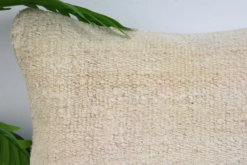 Office Chair Pillow Cover, Cushion, Turkish Kilim Pillow, Pillow for Sofa, Boho Pillow Sham Cover, Armchair Pillow, 16x16 Beige Pillow Case - 2