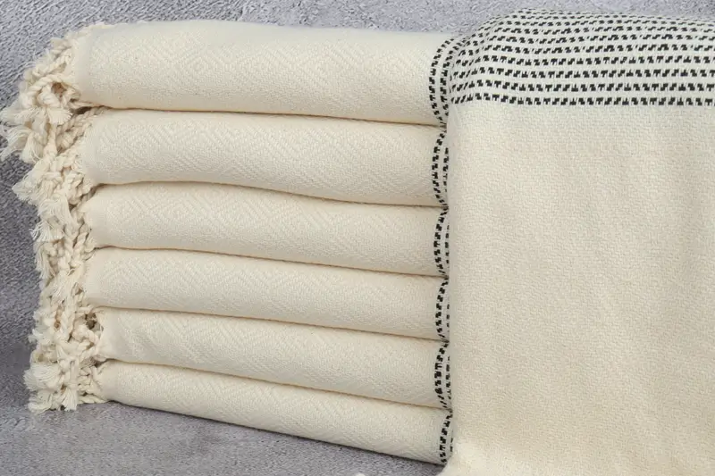 Beach towel, 70x40 Cotton Diamond Towel, Wedding Gift, Fringed Turkish peshtemal beach towel USA, Yoga Towel, Thin towel, Christmas Favors - 1
