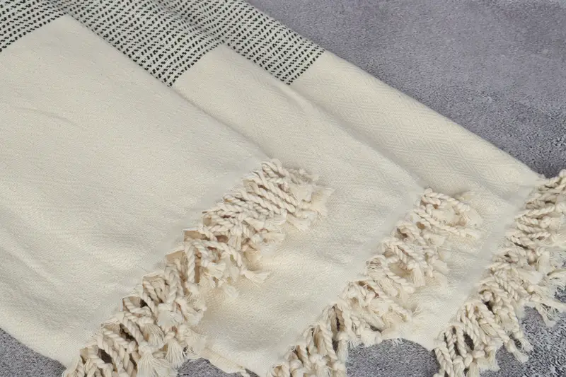 Beach towel, 70x40 Cotton Diamond Towel, Wedding Gift, Fringed Turkish peshtemal beach towel USA, Yoga Towel, Thin towel, Christmas Favors - 5