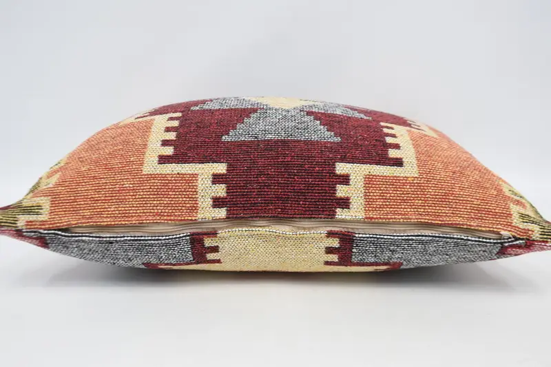 Pillow for Couch, Gift Pillow, 20x28 Orange Cushion Cover, Cushion, Ethnical Kilim Rug Pillow, Christmas Cushion, Neutral Cushion Cover - 6