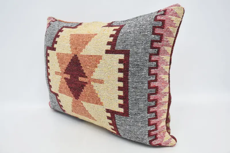 Pillow for Couch, Gift Pillow, 20x28 Orange Cushion Cover, Cushion, Ethnical Kilim Rug Pillow, Christmas Cushion, Neutral Cushion Cover - 4
