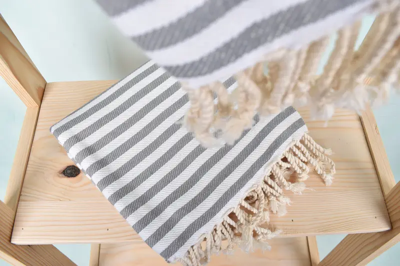Bachelorette Party Decorations, Soft towel, Gift For Wedding Day, Holiday Towel, Baby Boy Gift, 70x40 Cotton Striped Towel, Sand-free towel - 5