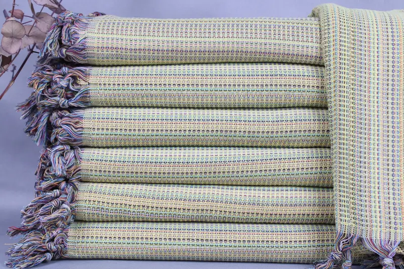 Beach Blanket Turkish Cotton Beige, 79x119 Inches