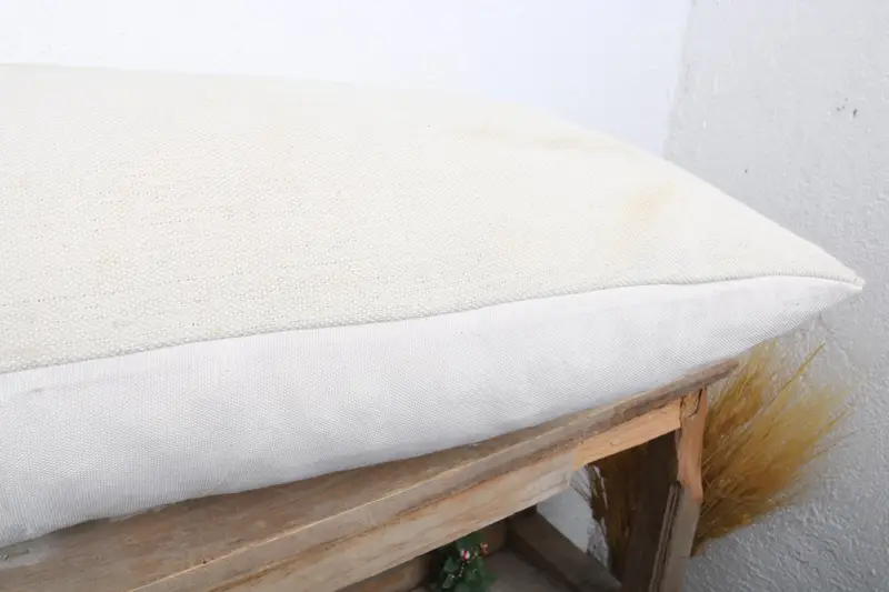 Muted Cushion Cover, 16x36 White Cushion Cover, Boho Pillow, Pillow Cover, Turkish Kilim Pillow, Kilim Pillow, Handwoven Pillow Cover Pillow Cover - 6
