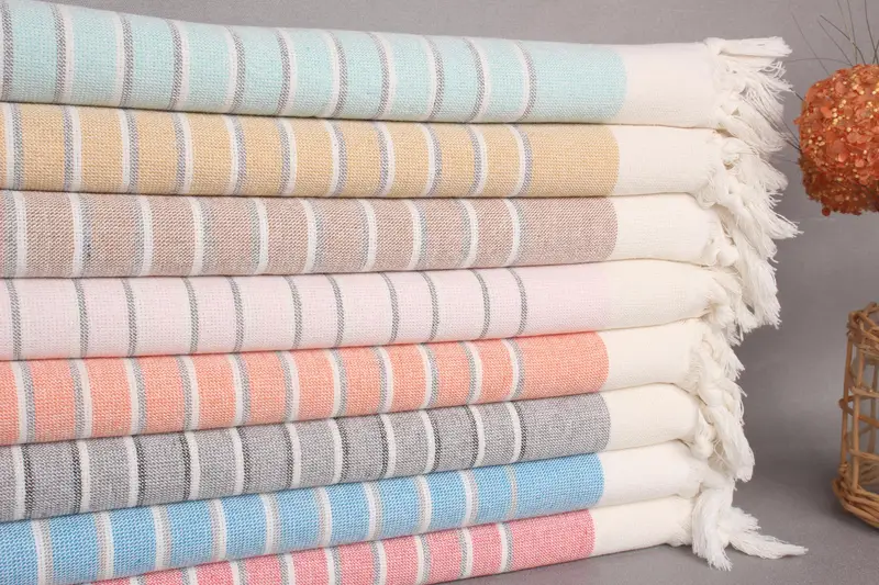 Holiday Towel, Monogram Hand Towel, Gift For Him, Bachelor Party Favors, 36x18 Cotton Striped Terry Towel, Small Bath Towels, Monogram Kitchen Towel - 2