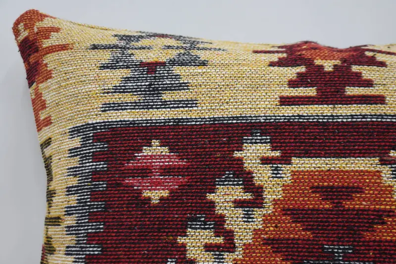 Gift Pillow, Colorful Pillow Sham, Throw Kilim Pillow, Antique Pillows, Morroccon Kilim Cushion Cushion Cover, 20x28 Red Cushion, Cushion - 2