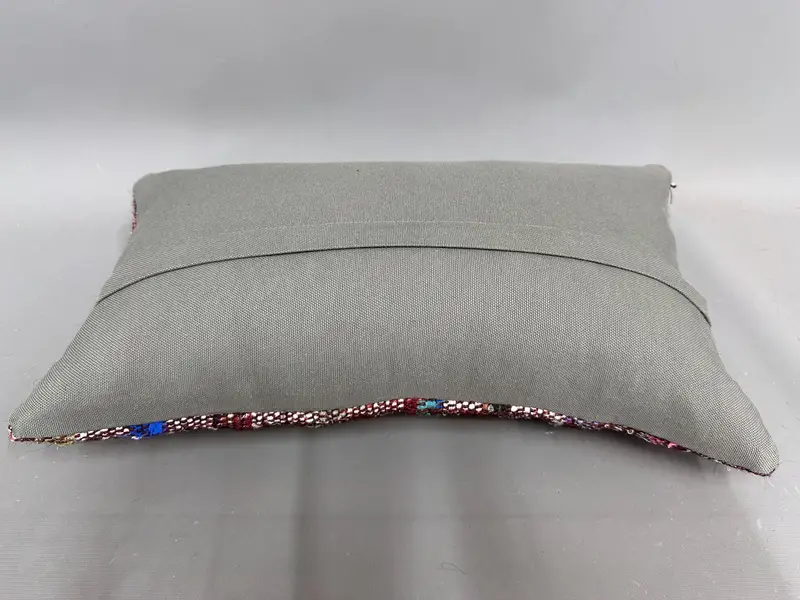 12x20 Blue Cushion Cover, Pillow Case, Vintage Pillow, Boho Pillow Sham Cover, Kilim Pillow, Vintage Kilim Pillow Pillow Cover - 7